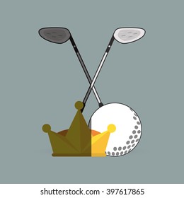 Golf icon design, Vector illustration