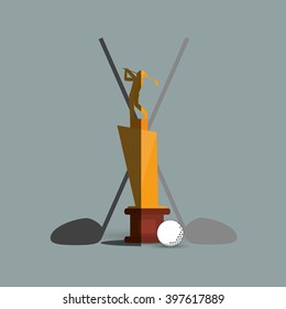 Golf icon design, Vector illustration