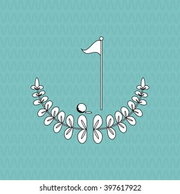 Golf icon design, Vector illustration