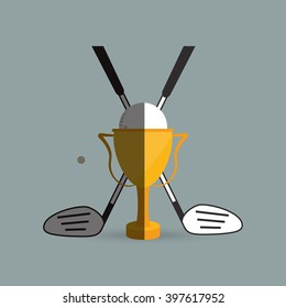 Golf icon design, Vector illustration