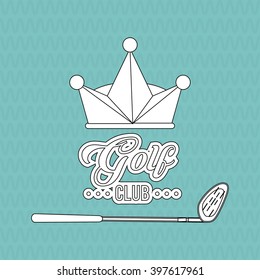 Golf icon design, Vector illustration
