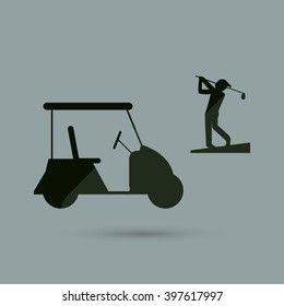 Golf icon design, Vector illustration