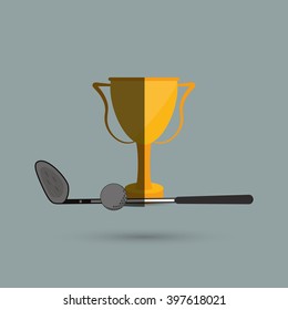 Golf icon design, Vector illustration