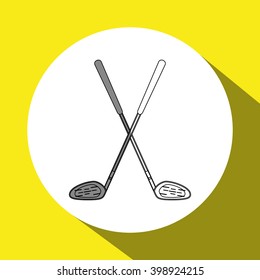 Golf icon design, vector illustration