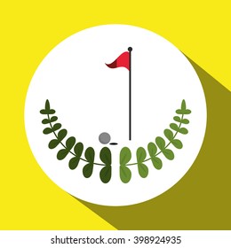 Golf icon design, vector illustration