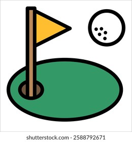 Golf Icon Element For Design
