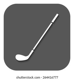 The golf icon. Game symbol. Flat Vector illustration. Button