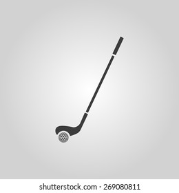 Golf icon. Game symbol. Flat Vector illustration