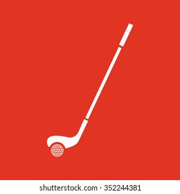 Golf icon. Game symbol. Flat Vector illustration