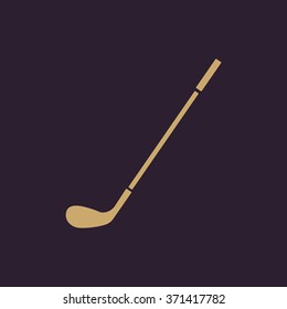 The golf icon. Game symbol. Flat Vector illustration