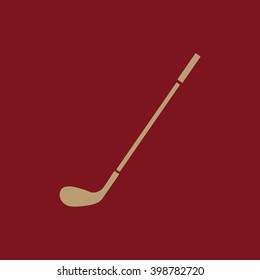 The golf icon. Game symbol. Flat Vector illustration