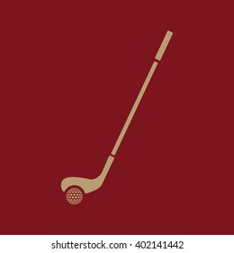 Golf icon. Game symbol. Flat Vector illustration