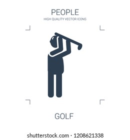 golf icon. high quality filled golf icon on white background. from people collection flat trendy vector golf symbol. use for web and mobile