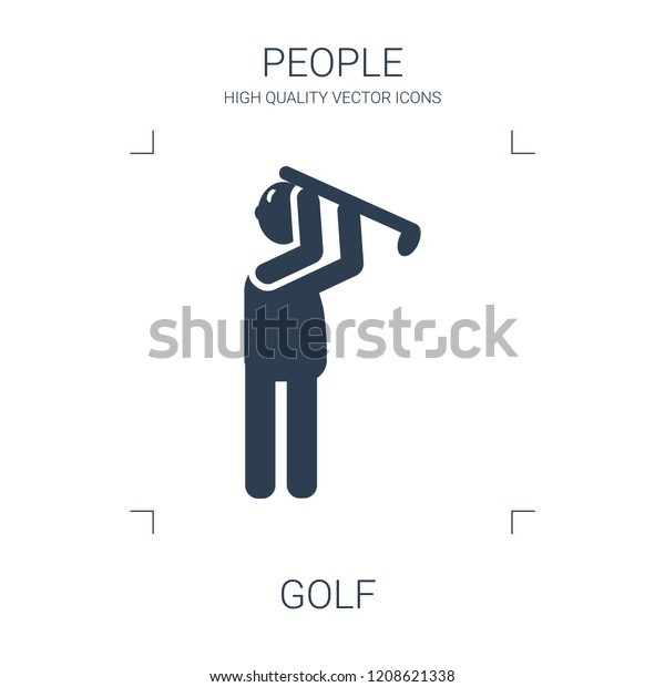 golf icon. high quality filled golf icon on white\
background. from people collection flat trendy vector golf symbol.\
use for web and mobile