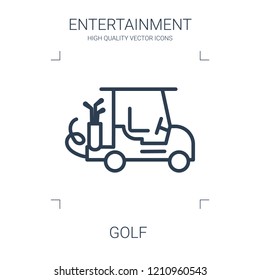 golf icon. high quality line golf icon on white background. from entertainment collection flat trendy vector golf symbol. use for web and mobile