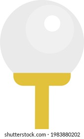 Golf icon. Illustration of a golf ball and tee.