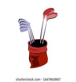 Golf icon isolated on a white background in EPS10