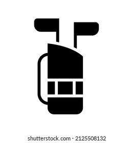 Icono de golf aislado en fondo blanco