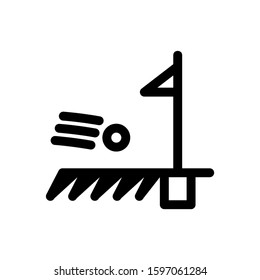 golf icon isolated sign symbol vector illustration - high quality black style vector icons
