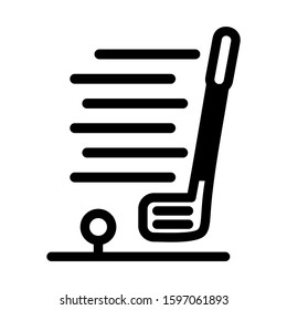 golf icon isolated sign symbol vector illustration - high quality black style vector icons
