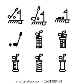 golf icon isolated sign symbol vector illustration - Collection of high quality black style vector icons

