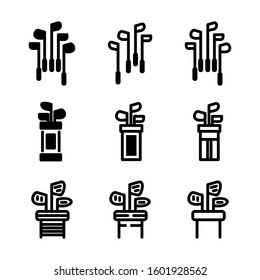 golf icon isolated sign symbol vector illustration - Collection of high quality black style vector icons

