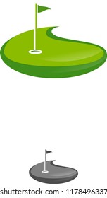 Golf icon logo