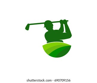 Golf Icon Logo Design Element
