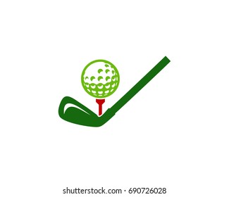 Golf Icon Logo Design Element