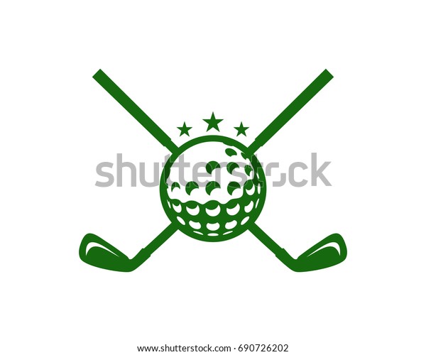 Golf Icon Logo Design Element Stock Vector (Royalty Free) 690726202 ...