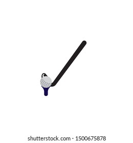 Golf icon logo design template
