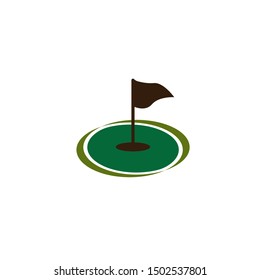 Golf icon logo design template
