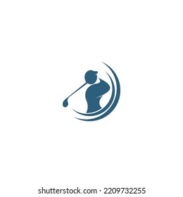 Vector de diseño del logotipo del icono de golf