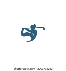 Golf icon logo illustration design vector