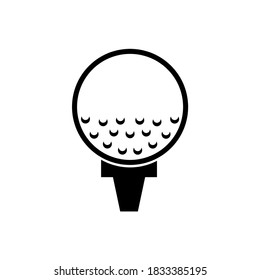 Golf icon, logo isolated on white background