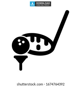 golf icon or logo isolated sign symbol vector illustration - high quality black style vector icons
