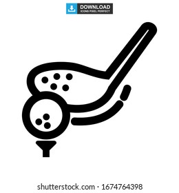 golf icon or logo isolated sign symbol vector illustration - high quality black style vector icons
