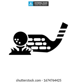golf icon or logo isolated sign symbol vector illustration - high quality black style vector icons
