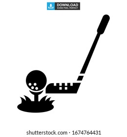 golf icon or logo isolated sign symbol vector illustration - high quality black style vector icons
