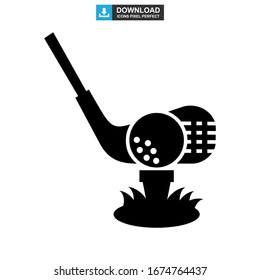 golf icon or logo isolated sign symbol vector illustration - high quality black style vector icons
