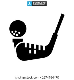golf icon or logo isolated sign symbol vector illustration - high quality black style vector icons
