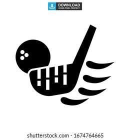 golf icon or logo isolated sign symbol vector illustration - high quality black style vector icons
