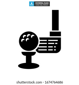 golf icon or logo isolated sign symbol vector illustration - high quality black style vector icons
