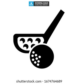golf icon or logo isolated sign symbol vector illustration - high quality black style vector icons
