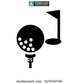 golf icon or logo isolated sign symbol vector illustration - high quality black style vector icons
