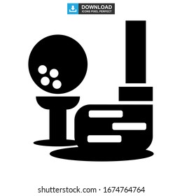 golf icon or logo isolated sign symbol vector illustration - high quality black style vector icons
