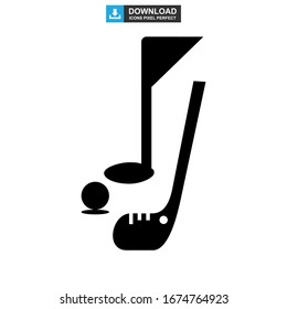 golf icon or logo isolated sign symbol vector illustration - high quality black style vector icons
