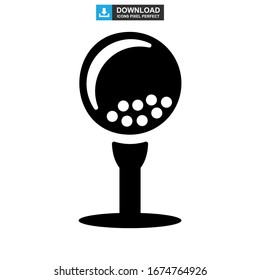 golf icon or logo isolated sign symbol vector illustration - high quality black style vector icons
