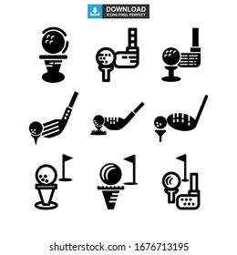 golf icon or logo isolated sign symbol vector illustration - Collection of high quality black style vector icons
