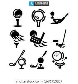 golf icon or logo isolated sign symbol vector illustration - Collection of high quality black style vector icons
